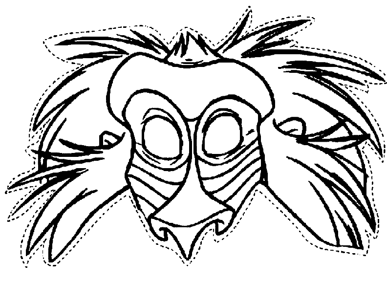 masque rafiki le roi lion